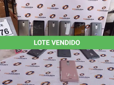LOTE 176 - 10 CELULARES MARCA POSITIVO. (NO ESTADO) ATENÇÃO! FAZER A VISITAÇÃO ANTES DE ARREMATAR, NÃO SABEMOS SE FUNCIONA, LEILÃO NÃO TEM GARANTIA E NEM DEVOLUÇÃO, SUJEITO A POSSÍVEIS AVARIAS VISÍVEIS/OCULTAS E/OU AUSÊNCIA DE COMPONENTES