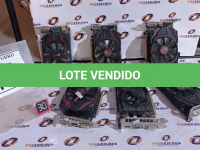 LOTE 188 - 06 PLACAS DE VÍDEO. (NO ESTADO) ATENÇÃO! FAZER A VISITAÇÃO ANTES DE ARREMATAR, NÃO SABEMOS SE FUNCIONA, LEILÃO NÃO TEM GARANTIA E NEM DEVOLUÇÃO, SUJEITO A POSSÍVEIS AVARIAS VISÍVEIS/OCULTAS E/OU AUSÊNCIA DE COMPONENTES.