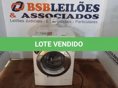 LOTE 367 - 01 MÁQUINA DE LAVAR 4KG 220V MARCA LG. (NO ESTADO) ATENÇÃO! FAZER A VISITAÇÃO ANTES DE ARREMATAR, NÃO SABEMOS SE FUNCIONA, LEILÃO NÃO TEM GARANTIA E NEM DEVOLUÇÃO, SUJEITO A POSSÍVEIS AVARIAS VISÍVEIS/OCULTAS E/OU AUSÊNCIA DE COMPONENTES.