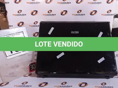 LOTE 167 - 01 NOTEBOOK MARCA DATEN. (NO ESTADO) ATENÇÃO! FAZER A VISITAÇÃO ANTES DE ARREMATAR, NÃO SABEMOS SE FUNCIONA, LEILÃO NÃO TEM GARANTIA E NEM DEVOLUÇÃO, SUJEITO A POSSÍVEIS AVARIAS VISÍVEIS/OCULTAS E/OU AUSÊNCIA DE COMPONENTES.