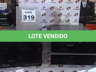 LOTE 319 - 05 CPU’S MARCAS E MODELOS DIVERSOS. (NO ESTADO) ATENÇÃO! FAZER A VISITAÇÃO ANTES DE ARREMATAR, NÃO SABEMOS SE FUNCIONA, LEILÃO NÃO TEM GARANTIA E NEM DEVOLUÇÃO, SUJEITO A POSSÍVEIS AVARIAS VISÍVEIS/OCULTAS E/OU AUSÊNCIA DE COMPONENTES.