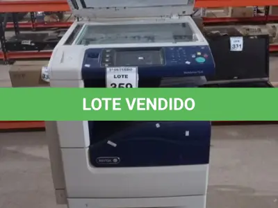 LOTE 359 - 01 COPIADORA MULTIFUNCIONAL MODELO WORKCENTRE 7225. (NO ESTADO) ATENÇÃO! FAZER A VISITAÇÃO ANTES DE ARREMATAR, NÃO SABEMOS SE FUNCIONA, LEILÃO NÃO TEM GARANTIA E NEM DEVOLUÇÃO, SUJEITO A POSSÍVEIS AVARIAS VISÍVEIS/OCULTAS E/OU AUSÊNCIA DE COMPONENTES.