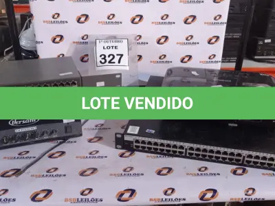 LOTE 327 - 02 SWITCHES, 01 PROJETOR MARCA EPSON E 01 MIXER AMPLIFICADOR. (NO ESTADO) ATENÇÃO! FAZER A VISITAÇÃO ANTES DE ARREMATAR, NÃO SABEMOS SE FUNCIONA, LEILÃO NÃO TEM GARANTIA E NEM DEVOLUÇÃO, SUJEITO A POSSÍVEIS AVARIAS VISÍVEIS/OCULTAS E/OU AUSÊNCIA DE COMPONENTES.