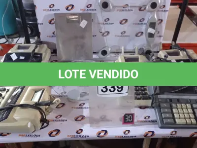 LOTE 339 - 05 CALCULADORAS E 03 BALANÇAS. (NO ESTADO) ATENÇÃO! FAZER A VISITAÇÃO ANTES DE ARREMATAR, NÃO SABEMOS SE FUNCIONA, LEILÃO NÃO TEM GARANTIA E NEM DEVOLUÇÃO, SUJEITO A POSSÍVEIS AVARIAS VISÍVEIS/OCULTAS E/OU AUSÊNCIA DE COMPONENTES.