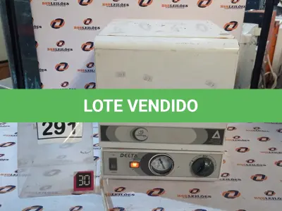 LOTE 291 - 01 ESTUFA DE ESTERILIZAÇÃO E SECAGEM. (NO ESTADO) ATENÇÃO! FAZER A VISITAÇÃO ANTES DE ARREMATAR, NÃO SABEMOS SE FUNCIONA, LEILÃO NÃO TEM GARANTIA E NEM DEVOLUÇÃO, SUJEITO A POSSÍVEIS AVARIAS VISÍVEIS/OCULTAS E/OU AUSÊNCIA DE COMPONENTES.