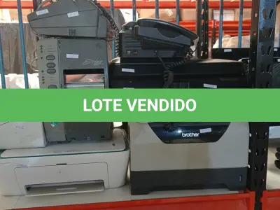 LOTE 099 - 03 IMPRESSORAS DE MARCAS E MODELOS DIVERSOS, 01 SCANNER MARCA AVISION, 01 IMPRESSORA DE ETIQUETAS E 02 APARELHOS DE FAX. (NO ESTADO) ATENÇÃO! FAZER A VISITAÇÃO ANTES DE ARREMATAR, NÃO SABEMOS SE FUNCIONA, LEILÃO NÃO TEM GARANTIA E NEM DEVOLUÇÃO, SUJEITO A POSSÍVEIS AVARIAS VISÍVEIS/OCULTAS E/OU AUSÊNCIA DE COMPONENTES.