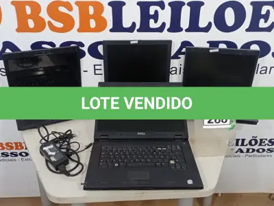 LOTE 288 - 04 NOTEBOOKS DE MARCAS E MODELOS DIVERSOS E 01 CARREGADOR. (NO ESTADO) ATENÇÃO! FAZER A VISITAÇÃO ANTES DE ARREMATAR, NÃO SABEMOS SE FUNCIONA, LEILÃO NÃO TEM GARANTIA E NEM DEVOLUÇÃO, SUJEITO A POSSÍVEIS AVARIAS VISÍVEIS/OCULTAS E/OU AUSÊNCIA DE COMPONENTES.