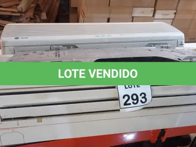 LOTE 293 - 02 EVAPORADORAS 14.600BTUS MARCA TRANE. (NO ESTADO) ATENÇÃO! FAZER A VISITAÇÃO ANTES DE ARREMATAR, NÃO SABEMOS SE FUNCIONA, LEILÃO NÃO TEM GARANTIA E NEM DEVOLUÇÃO, SUJEITO A POSSÍVEIS AVARIAS VISÍVEIS/OCULTAS E/OU AUSÊNCIA DE COMPONENTES.