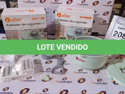LOTE 208 - 02 FATIADORES DE LEGUMES MODELO AK-L007 MARCA AIKER. (NO ESTADO) ATENÇÃO! FAZER A VISITAÇÃO ANTES DE ARREMATAR, NÃO SABEMOS SE FUNCIONA, LEILÃO NÃO TEM GARANTIA E NEM DEVOLUÇÃO, SUJEITO A POSSÍVEIS AVARIAS VISÍVEIS/OCULTAS E/OU AUSÊNCIA DE COMPONENTES.