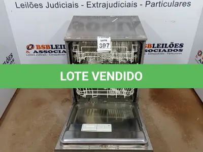 LOTE 397 - 01 LAVA LOUÇA MARCA ELECTROLUX. (NO ESTADO) ATENÇÃO! FAZER A VISITAÇÃO ANTES DE ARREMATAR, NÃO SABEMOS SE FUNCIONA, LEILÃO NÃO TEM GARANTIA E NEM DEVOLUÇÃO, SUJEITO A POSSÍVEIS AVARIAS VISÍVEIS/OCULTAS E/OU AUSÊNCIA DE COMPONENTES.