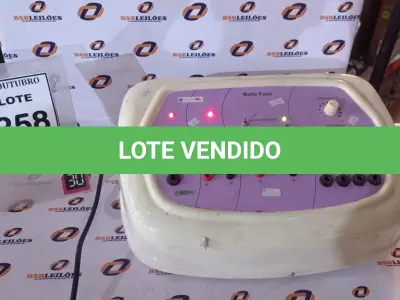 LOTE 258 - 01 APARELHO DE ALTA FREQUÊNCIA BELLE FACE MARCA ELETROBEL. (NO ESTADO) ATENÇÃO! FAZER A VISITAÇÃO ANTES DE ARREMATAR, NÃO SABEMOS SE FUNCIONA, LEILÃO NÃO TEM GARANTIA E NEM DEVOLUÇÃO, SUJEITO A POSSÍVEIS AVARIAS VISÍVEIS/OCULTAS E/OU AUSÊNCIA DE COMPONENTES