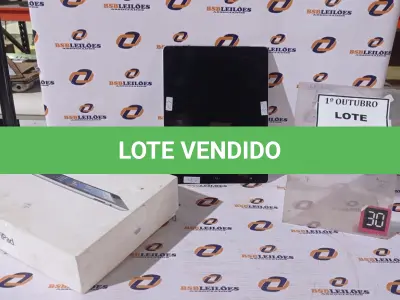 LOTE 202 - 01 IPAD. (NO ESTADO) ATENÇÃO! FAZER A VISITAÇÃO ANTES DE ARREMATAR, NÃO SABEMOS SE FUNCIONA, LEILÃO NÃO TEM GARANTIA E NEM DEVOLUÇÃO, SUJEITO A POSSÍVEIS AVARIAS VISÍVEIS/OCULTAS E/OU AUSÊNCIA DE COMPONENTES.