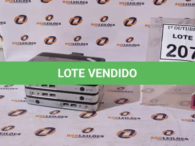 LOTE 207 - 04 THIN CLIENTS MODELO TX0 DELL WYSE. (NO ESTADO) ATENÇÃO! FAZER A VISITAÇÃO ANTES DE ARREMATAR, NÃO SABEMOS SE FUNCIONA, LEILÃO NÃO TEM GARANTIA E NEM DEVOLUÇÃO, SUJEITO A POSSÍVEIS AVARIAS VISÍVEIS/OCULTAS E/OU AUSÊNCIA DE COMPONENTES.