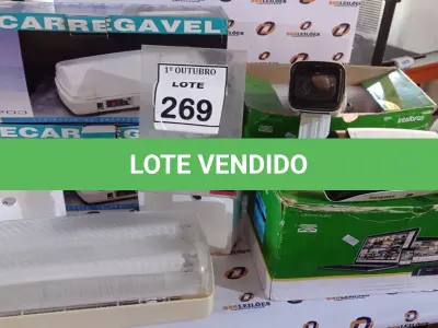 LOTE 269 - 02 LUMINÁRIAS DE EMERGÊNCIA E 02 CÂMERAS BULLET MARCA INTELBRAS. (NO ESTADO) ATENÇÃO! FAZER A VISITAÇÃO ANTES DE ARREMATAR, NÃO SABEMOS SE FUNCIONA, LEILÃO NÃO TEM GARANTIA E NEM DEVOLUÇÃO, SUJEITO A POSSÍVEIS AVARIAS VISÍVEIS/OCULTAS E/OU AUSÊNCIA DE COMPONENTES.