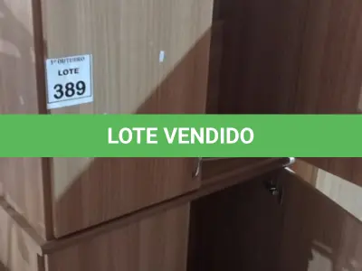 LOTE 389 - 02 ARMÁRIOS BAIXOS DE MADEIRA COM 02 PORTAS. (NO ESTADO) ATENÇÃO! FAZER A VISITAÇÃO ANTES DE ARREMATAR, NÃO SABEMOS SE FUNCIONA, LEILÃO NÃO TEM GARANTIA E NEM DEVOLUÇÃO, SUJEITO A POSSÍVEIS AVARIAS VISÍVEIS/OCULTAS E/OU AUSÊNCIA DE COMPONENTES.