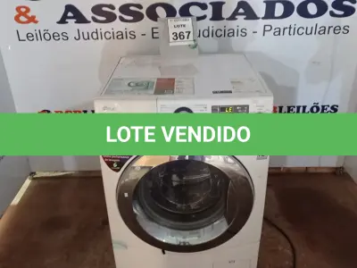 LOTE 367 - 01 MÁQUINA DE LAVAR 4KG 220V MARCA LG. (NO ESTADO) ATENÇÃO! FAZER A VISITAÇÃO ANTES DE ARREMATAR, NÃO SABEMOS SE FUNCIONA, LEILÃO NÃO TEM GARANTIA E NEM DEVOLUÇÃO, SUJEITO A POSSÍVEIS AVARIAS VISÍVEIS/OCULTAS E/OU AUSÊNCIA DE COMPONENTES.