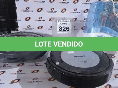 LOTE 326 - 02 ASPIRADORES ROBÔ E 01 UMIDIFICADOR. (NO ESTADO) ATENÇÃO! FAZER A VISITAÇÃO ANTES DE ARREMATAR, NÃO SABEMOS SE FUNCIONA, LEILÃO NÃO TEM GARANTIA E NEM DEVOLUÇÃO, SUJEITO A POSSÍVEIS AVARIAS VISÍVEIS/OCULTAS E/OU AUSÊNCIA DE COMPONENTES.