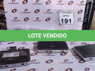 LOTE 191 - 04 THIN CLIENTS MODELO TX0 DELL WYSE. (NO ESTADO) ATENÇÃO! FAZER A VISITAÇÃO ANTES DE ARREMATAR, NÃO SABEMOS SE FUNCIONA, LEILÃO NÃO TEM GARANTIA E NEM DEVOLUÇÃO, SUJEITO A POSSÍVEIS AVARIAS VISÍVEIS/OCULTAS E/OU AUSÊNCIA DE COMPONENTES.