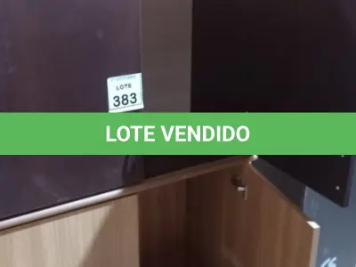 LOTE 383 - 02 ARMÁRIOS BAIXOS DE MADEIRA COM 02 PORTAS. (NO ESTADO) ATENÇÃO! FAZER A VISITAÇÃO ANTES DE ARREMATAR, NÃO SABEMOS SE FUNCIONA, LEILÃO NÃO TEM GARANTIA E NEM DEVOLUÇÃO, SUJEITO A POSSÍVEIS AVARIAS VISÍVEIS/OCULTAS E/OU AUSÊNCIA DE COMPONENTES.