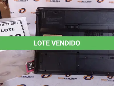 LOTE 162 - 01 NOTEBOOK MARCA COMPAQ. (NO ESTADO) ATENÇÃO! FAZER A VISITAÇÃO ANTES DE ARREMATAR, NÃO SABEMOS SE FUNCIONA, LEILÃO NÃO TEM GARANTIA E NEM DEVOLUÇÃO, SUJEITO A POSSÍVEIS AVARIAS VISÍVEIS/OCULTAS E/OU AUSÊNCIA DE COMPONENTES.