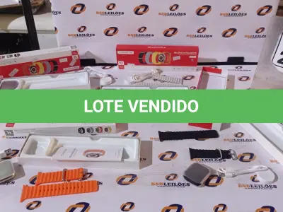 LOTE 209 - 04 RELÓGIOS SMARTWATCH. (NO ESTADO) ATENÇÃO! FAZER A VISITAÇÃO ANTES DE ARREMATAR, NÃO SABEMOS SE FUNCIONA, LEILÃO NÃO TEM GARANTIA E NEM DEVOLUÇÃO, SUJEITO A POSSÍVEIS AVARIAS VISÍVEIS/OCULTAS E/OU AUSÊNCIA DE COMPONENTES.