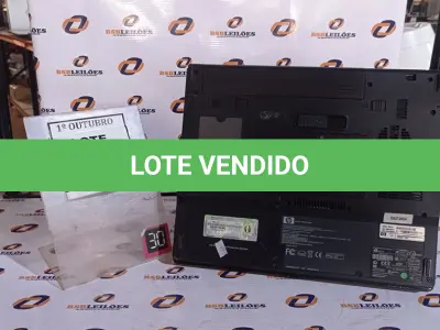 LOTE 158 - 01 NOTEBOOK MARCA HP. (NO ESTADO) ATENÇÃO! FAZER A VISITAÇÃO ANTES DE ARREMATAR, NÃO SABEMOS SE FUNCIONA, LEILÃO NÃO TEM GARANTIA E NEM DEVOLUÇÃO, SUJEITO A POSSÍVEIS AVARIAS VISÍVEIS/OCULTAS E/OU AUSÊNCIA DE COMPONENTES.