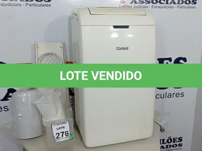 LOTE 276 - 01 AR CONDICIONADO PORTÁTIL 12000 BTU MARCA CONSUL. (NO ESTADO) ATENÇÃO! FAZER A VISITAÇÃO ANTES DE ARREMATAR, NÃO SABEMOS SE FUNCIONA, LEILÃO NÃO TEM GARANTIA E NEM DEVOLUÇÃO, SUJEITO A POSSÍVEIS AVARIAS VISÍVEIS/OCULTAS E/OU AUSÊNCIA DE COMPONENTES.