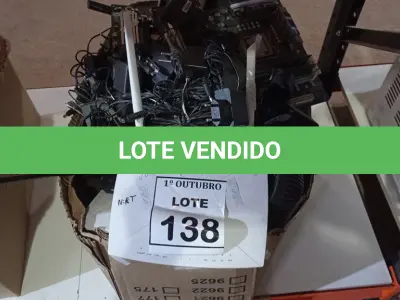 LOTE 138 - 01 LOTE COM GRANDE QUANTIDADE DE ROTEADORES, PLACAS ELETRÔNICAS CABOS E PERIFÉRICOS DIVERSOS. (NO ESTADO) ATENÇÃO! FAZER A VISITAÇÃO ANTES DE ARREMATAR, NÃO SABEMOS SE FUNCIONA, LEILÃO NÃO TEM GARANTIA E NEM DEVOLUÇÃO, SUJEITO A POSSÍVEIS AVARIAS VISÍVEIS/OCULTAS E/OU AUSÊNCIA DE COMPONENTES.
