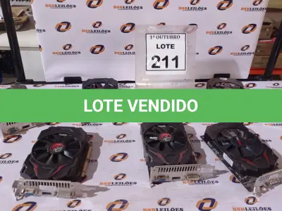 LOTE 211 - 06 PLACAS DE VÍDEO. (NO ESTADO) ATENÇÃO! FAZER A VISITAÇÃO ANTES DE ARREMATAR, NÃO SABEMOS SE FUNCIONA, LEILÃO NÃO TEM GARANTIA E NEM DEVOLUÇÃO, SUJEITO A POSSÍVEIS AVARIAS VISÍVEIS/OCULTAS E/OU AUSÊNCIA DE COMPONENTES.