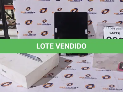 LOTE 202 - 01 IPAD. (NO ESTADO) ATENÇÃO! FAZER A VISITAÇÃO ANTES DE ARREMATAR, NÃO SABEMOS SE FUNCIONA, LEILÃO NÃO TEM GARANTIA E NEM DEVOLUÇÃO, SUJEITO A POSSÍVEIS AVARIAS VISÍVEIS/OCULTAS E/OU AUSÊNCIA DE COMPONENTES.