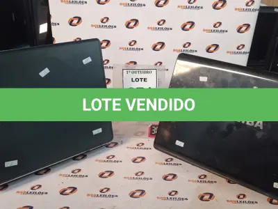 LOTE 274 - 02 NOTEBOOKS MARCAS TOSHIBA E COMPAQ. (NO ESTADO) ATENÇÃO! FAZER A VISITAÇÃO ANTES DE ARREMATAR, NÃO SABEMOS SE FUNCIONA, LEILÃO NÃO TEM GARANTIA E NEM DEVOLUÇÃO, SUJEITO A POSSÍVEIS AVARIAS VISÍVEIS/OCULTAS E/OU AUSÊNCIA DE COMPONENTES.