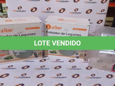 LOTE 210 - 02 FATIADORES DE LEGUMES MODELO AK-L007 MARCA AIKER. (NO ESTADO) ATENÇÃO! FAZER A VISITAÇÃO ANTES DE ARREMATAR, NÃO SABEMOS SE FUNCIONA, LEILÃO NÃO TEM GARANTIA E NEM DEVOLUÇÃO, SUJEITO A POSSÍVEIS AVARIAS VISÍVEIS/OCULTAS E/OU AUSÊNCIA DE COMPONENTES.
