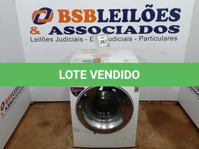LOTE 367 - 01 MÁQUINA DE LAVAR 4KG 220V MARCA LG. (NO ESTADO) ATENÇÃO! FAZER A VISITAÇÃO ANTES DE ARREMATAR, NÃO SABEMOS SE FUNCIONA, LEILÃO NÃO TEM GARANTIA E NEM DEVOLUÇÃO, SUJEITO A POSSÍVEIS AVARIAS VISÍVEIS/OCULTAS E/OU AUSÊNCIA DE COMPONENTES.