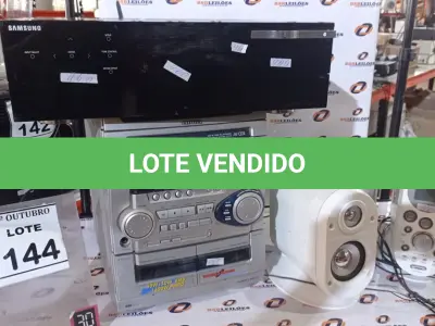 LOTE 144 - 01 RECEIVER MODELO HW-C560S, 01 MINI SYSTEM MARCA FIRSTLINE COM 02 CAIXAS E 01 MINI SYSTEM MARCA AIWA. (NO ESTADO) ATENÇÃO! FAZER A VISITAÇÃO ANTES DE ARREMATAR, NÃO SABEMOS SE FUNCIONA, LEILÃO NÃO TEM GARANTIA E NEM DEVOLUÇÃO, SUJEITO A POSSÍVEIS AVARIAS VISÍVEIS/OCULTAS E/OU AUSÊNCIA DE COMPONENTES.