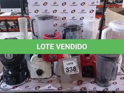 LOTE 338 - 01 LOTE COM VÁRIOS LIQUIDIFICADORES DE MARCAS E MODELOS DIVERSOS. (NO ESTADO) ATENÇÃO! FAZER A VISITAÇÃO ANTES DE ARREMATAR, NÃO SABEMOS SE FUNCIONA, LEILÃO NÃO TEM GARANTIA E NEM DEVOLUÇÃO, SUJEITO A POSSÍVEIS AVARIAS VISÍVEIS/OCULTAS E/OU AUSÊNCIA DE COMPONENTES.