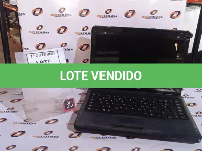 LOTE 165 - 01 NOTEBOOK MARCA COMPAQ. (NO ESTADO) ATENÇÃO! FAZER A VISITAÇÃO ANTES DE ARREMATAR, NÃO SABEMOS SE FUNCIONA, LEILÃO NÃO TEM GARANTIA E NEM DEVOLUÇÃO, SUJEITO A POSSÍVEIS AVARIAS VISÍVEIS/OCULTAS E/OU AUSÊNCIA DE COMPONENTES.