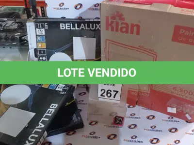 LOTE 267 - 04 PAINÉIS LED DE EMBUTIR MARCA KIAN E 05 PAINÉIS LED DE EMBUTIR MARCA BELLALUX. (NO ESTADO) ATENÇÃO! FAZER A VISITAÇÃO ANTES DE ARREMATAR, NÃO SABEMOS SE FUNCIONA, LEILÃO NÃO TEM GARANTIA E NEM DEVOLUÇÃO, SUJEITO A POSSÍVEIS AVARIAS VISÍVEIS/OCULTAS E/OU AUSÊNCIA DE COMPONENTES.
