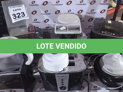 LOTE 323 - 03 TORRADEIRAS ELÉTRICAS, 03 SANDUICHEIRAS, 01 ESPREMEDOR, 01 MINI FORNO ELÉTRICO, 01 CAFETEIRA E 01 BALANÇA DE PRECISÃO. (NO ESTADO) ATENÇÃO! FAZER A VISITAÇÃO ANTES DE ARREMATAR, NÃO SABEMOS SE FUNCIONA, LEILÃO NÃO TEM GARANTIA E NEM DEVOLUÇÃO, SUJEITO A POSSÍVEIS AVARIAS VISÍVEIS/OCULTAS E/OU AUSÊNCIA DE COMPONENTES.