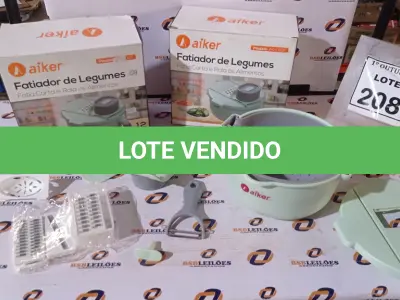 LOTE 208 - 02 FATIADORES DE LEGUMES MODELO AK-L007 MARCA AIKER. (NO ESTADO) ATENÇÃO! FAZER A VISITAÇÃO ANTES DE ARREMATAR, NÃO SABEMOS SE FUNCIONA, LEILÃO NÃO TEM GARANTIA E NEM DEVOLUÇÃO, SUJEITO A POSSÍVEIS AVARIAS VISÍVEIS/OCULTAS E/OU AUSÊNCIA DE COMPONENTES.