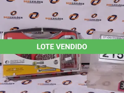LOTE 215 - 01 JOGO DE BROCAS HELICOIDAL COM 24 PEÇAS MARCA SCHULZ. (NO ESTADO) ATENÇÃO! FAZER A VISITAÇÃO ANTES DE ARREMATAR, NÃO SABEMOS SE FUNCIONA, LEILÃO NÃO TEM GARANTIA E NEM DEVOLUÇÃO, SUJEITO A POSSÍVEIS AVARIAS VISÍVEIS/OCULTAS E/OU AUSÊNCIA DE COMPONENTES.