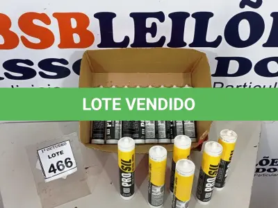 LOTE 466 - 01 LOTE COM VÁRIAS BISNAGAS DE SILICONE ACÉTICO 270ML MARCA PROSI. (NO ESTADO) ATENÇÃO! FAZER A VISITAÇÃO ANTES DE ARREMATAR, NÃO SABEMOS SE FUNCIONA, LEILÃO NÃO TEM GARANTIA E NEM DEVOLUÇÃO, SUJEITO A POSSÍVEIS AVARIAS VISÍVEIS/OCULTAS E/OU AUSÊNCIA DE COMPONENTES.