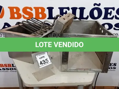LOTE 435 - 01 FRITADEIRA ELÉTRICA EM INOX. (NO ESTADO) ATENÇÃO! FAZER A VISITAÇÃO ANTES DE ARREMATAR, NÃO SABEMOS SE FUNCIONA. LEILÃO NÃO TEM GARANTIA E NEM DEVOLUÇÃO, SUJEITO A POSSÍVEIS AVARIAS VISÍVEIS/OCULTAS E/OU AUSÊNCIA DE COMPONENTES.