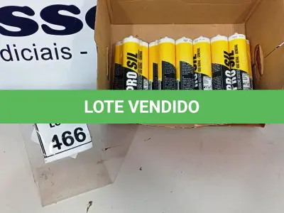 LOTE 466 - 01 LOTE COM VÁRIAS BISNAGAS DE SILICONE ACÉTICO 270ML MARCA PROSI. (NO ESTADO) ATENÇÃO! FAZER A VISITAÇÃO ANTES DE ARREMATAR, NÃO SABEMOS SE FUNCIONA, LEILÃO NÃO TEM GARANTIA E NEM DEVOLUÇÃO, SUJEITO A POSSÍVEIS AVARIAS VISÍVEIS/OCULTAS E/OU AUSÊNCIA DE COMPONENTES.