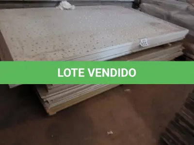 LOTE 022 - 01 PALETE COM PLACAS DE GESSO PARA DRYWALL. (NO ESTADO) ATENÇÃO! FAZER A VISITAÇÃO ANTES DE ARREMATAR, NÃO SABEMOS SE FUNCIONA, LEILÃO NÃO TEM GARANTIA E NEM DEVOLUÇÃO, SUJEITO A POSSÍVEIS AVARIAS VISÍVEIS/OCULTAS E/OU AUSÊNCIA DE COMPONENTES.