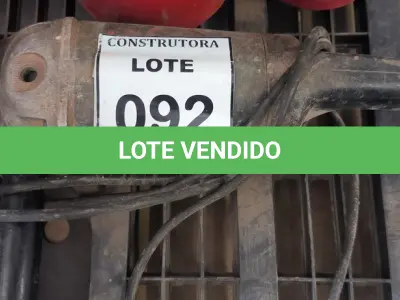 LOTE 092 - 01 LIXADEIRA ANGULAR. (NO ESTADO) ATENÇÃO! FAZER A VISITAÇÃO ANTES DE ARREMATAR, NÃO SABEMOS SE FUNCIONA, LEILÃO NÃO TEM GARANTIA E NEM DEVOLUÇÃO, SUJEITO A POSSÍVEIS AVARIAS VISÍVEIS/OCULTAS E/OU AUSÊNCIA DE COMPONENTES.