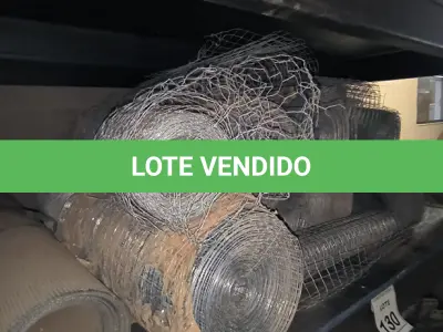 LOTE 130 - 01 LOTE COM TELAS DE PROTEÇÃO E TELAS DE GALINHEIRO. (NO ESTADO) ATENÇÃO! FAZER A VISITAÇÃO ANTES DE ARREMATAR, NÃO SABEMOS SE FUNCIONA, LEILÃO NÃO TEM GARANTIA E NEM DEVOLUÇÃO, SUJEITO A POSSÍVEIS AVARIAS VISÍVEIS/OCULTAS E/OU AUSÊNCIA DE COMPONENTES.