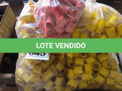 LOTE 045 - 01 LOTE COM EMENDAS DE MANGUEIRA CONDUÍTE. (NO ESTADO) ATENÇÃO! FAZER A VISITAÇÃO ANTES DE ARREMATAR, NÃO SABEMOS SE FUNCIONA, LEILÃO NÃO TEM GARANTIA E NEM DEVOLUÇÃO, SUJEITO A POSSÍVEIS AVARIAS VISÍVEIS OCULTAS E/OU AUSÊNCIA DE COMPONENTES.