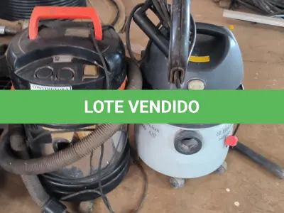 LOTE 005 - 02 ASPIRADORES DE PÓ E 01 ROÇADEIRA ELETRICA. (NO ESTADO) ATENÇÃO! FAZER A VISITAÇÃO ANTES DE ARREMATAR, NÃO SABEMOS SE FUNCIONA, LEILÃO NÃO TEM GARANTIA E NEM DEVOLUÇÃO, SUJEITO A POSSÍVEIS AVARIAS VISÍVEIS/OCULTAS E/OU AUSÊNCIA DE COMPONENTES.