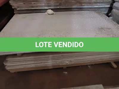 LOTE 022 - 01 PALETE COM PLACAS DE GESSO PARA DRYWALL. (NO ESTADO) ATENÇÃO! FAZER A VISITAÇÃO ANTES DE ARREMATAR, NÃO SABEMOS SE FUNCIONA, LEILÃO NÃO TEM GARANTIA E NEM DEVOLUÇÃO, SUJEITO A POSSÍVEIS AVARIAS VISÍVEIS/OCULTAS E/OU AUSÊNCIA DE COMPONENTES.