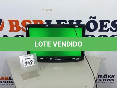 LOTE 452 - 01 TV LCD 26’’ MARCA AOC. (NO ESTADO) ATENÇÃO! FAZER A VISITAÇÃO ANTES DE ARREMATAR, NÃO SABEMOS SE FUNCIONA, LEILÃO NÃO TEM GARANTIA E NEM DEVOLUÇÃO, SUJEITO A POSSÍVEIS AVARIAS VISÍVEIS/OCULTAS E/OU AUSÊNCIA DE COMPONENTES.